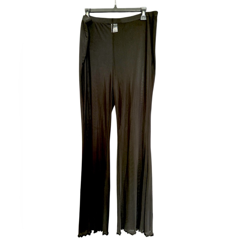 Wide Wild Fable sheer black bathing suit coverup pants XL NWOT